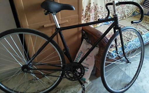 New wheels ,cog and chain set were installed, later gears too